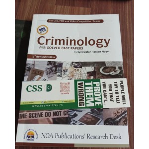 Criminology For CSS by Syed Zafar Hassan Naqvi NOA