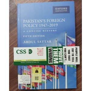 Pakistan's Foreign Policy 1947-2019 by Dr. Abdul Sattar Oxford