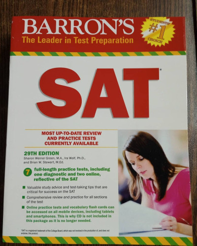 Barron's SAT by Sharon Weiner Green, Ira Wolf & Brian W. Stewart 29th Edition