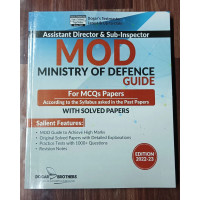 Assistant Director and Sub-Inspector MOD Ministry of Defence Objective MCQs Guide by Dogar Brothers 2022-2023 Edition
