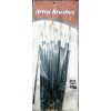 Paint brushes pack of 12 black