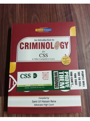 An Introduction to Criminology by Sami ul Hassan Rana JWT