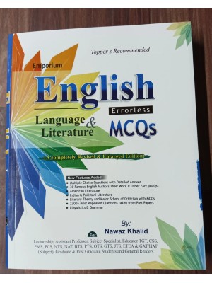 English Errorless Language & Literature MCQs by Nawaz Khalid Emporium