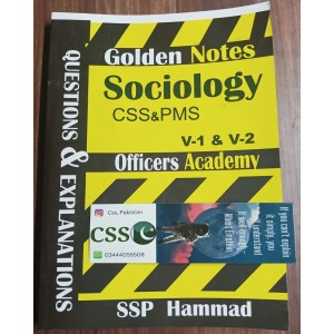 Golden Notes: Sociology Volume 1 & 2 by SSP Hammad 