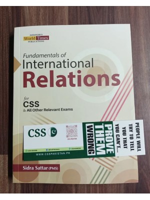 Fundamentals of International Relations IR Paper 1 & 2 by Sidra Sattar JWT