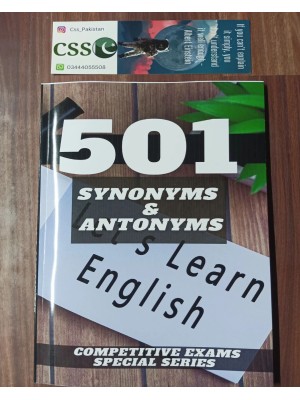 501 Synonyms & Antonyms by @CSS_Pakistan