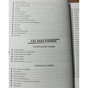 CSS Complete Syllabus And Unsolved Past Papers (Compulsory And Optional) 2019-2023 by JWT