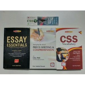 Set of 3 English Essential Books on Essays, Précis Writing, Vocabulary and Comprehension by JWT