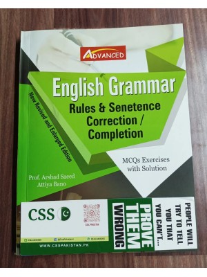 English Grammar: Rules & Sentence Correction / Completion by Advanced Publishers 