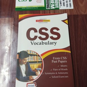 CSS Vocabulary From CSS Past Papers by JWT Latest Edition