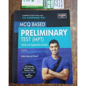 CSS MCQ Based Preliminary Test (MPT) Guide by HSM