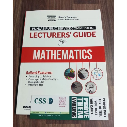 Lecturers' Guide for Mathematics by Dogar Brothers for PPSC