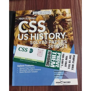 High Scoring CSS History of USA Solved Past Papers 2016 - 2023 by Dogar Brothers