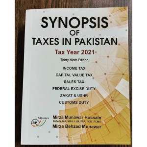 Synopsis of Taxes in Pakistan 2021 IBP